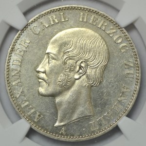 Niemcy, Anhalt-Bernburg, talar 1859, Alexander Carl