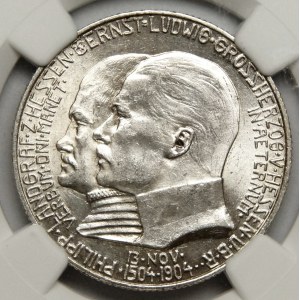 Niemcy, Hesja, 2 marki 1904, 400. Urodziny Filipa