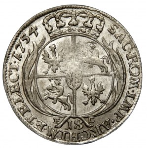 August III Sas, ort 1754 EC, Leipzig