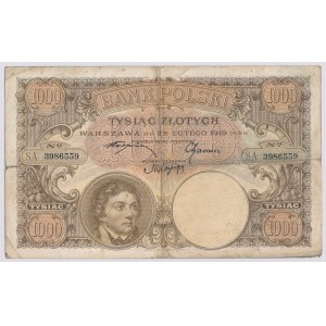 1000 zloty 1919, S.A.