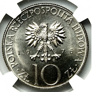 10 gold 1976, Adam Mickiewicz, proof like