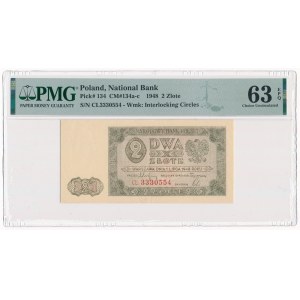 2 złote 1948, seria CL