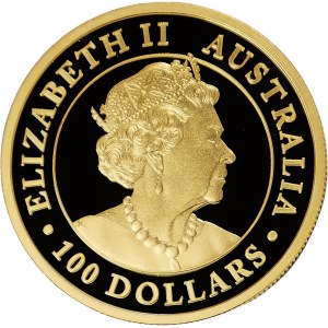 Australia, $100 2019, Gold Nugget