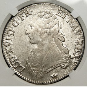France, Louis XVI, 1 ecu 1786, Toulouse