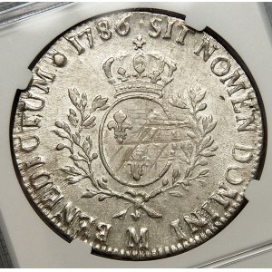 France, Louis XVI, 1 ecu 1786, Toulouse
