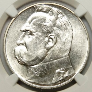 10 gold 1934, Pilsudski, official eagle