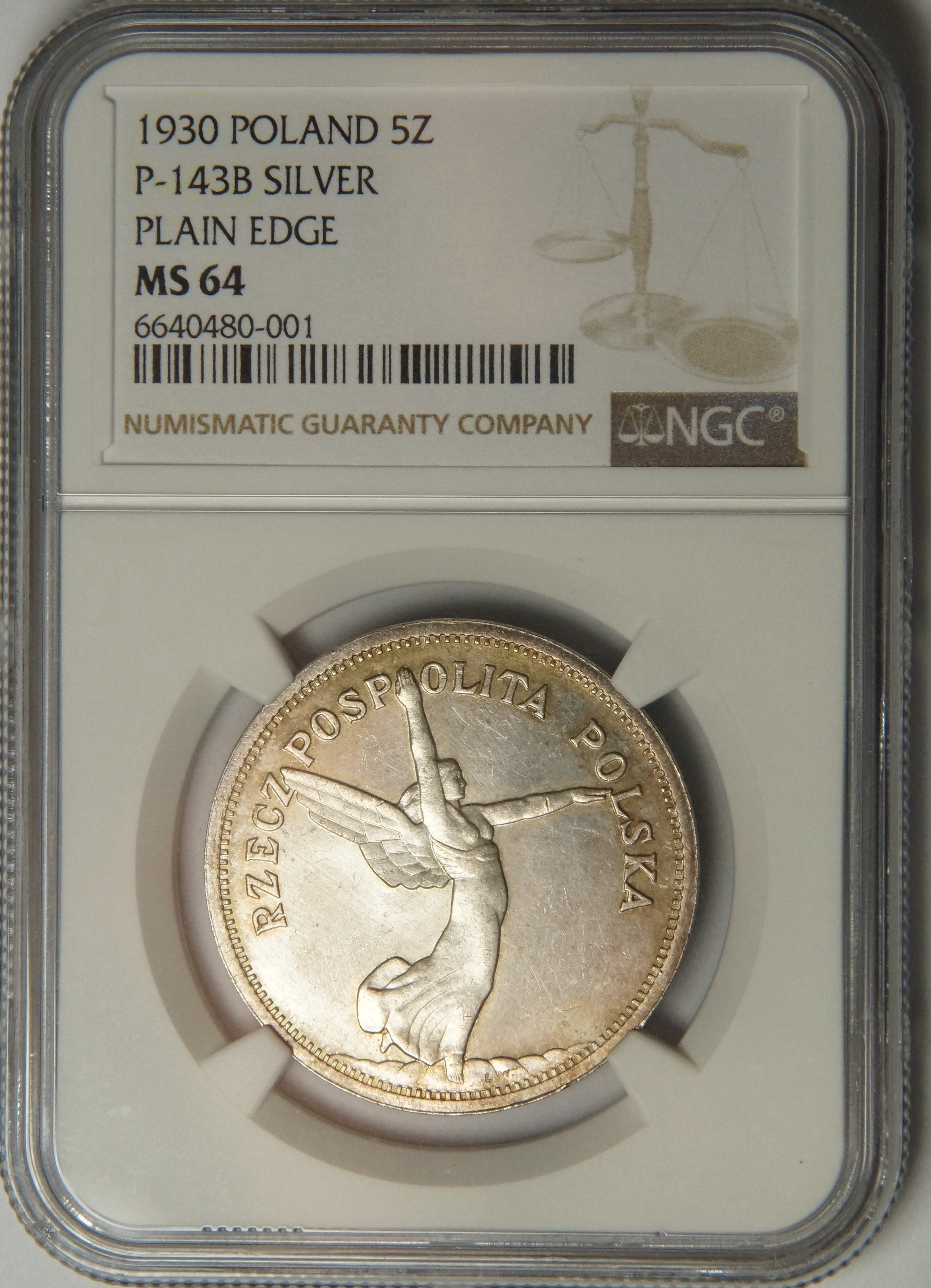 西北っこ　アクセサリー2点 Próba, 5 złotych 1930, Nike, Wizyta ministra Jackowskiego w