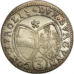 Austria, Ferdynand Karol, 3 krajcary 1639, Hall