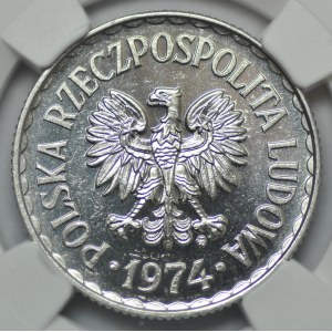 1 oro 1974, tipo proof