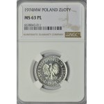 1 oro 1974, tipo proof