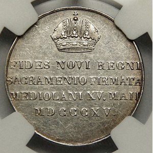 Austria, Franciszek II, żeton 1815, Wenecja