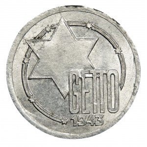 Lodz Ghetto, 10 marks 1943, Aluminum
