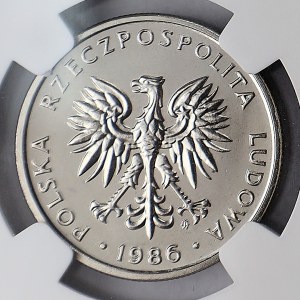 Échantillon de nickel, 5 or 1986