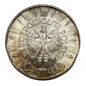 10 gold 1939, Pilsudski