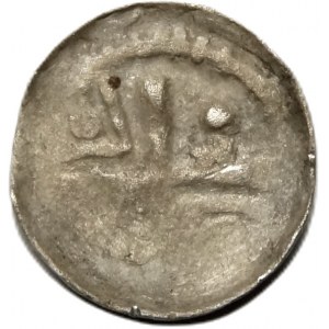 Władysław Herman, denar, Głowa św. Jana Chrzciciela, 1090-1100, Wrocław