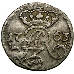 August III Sas, szeląg 1763, Elbląg