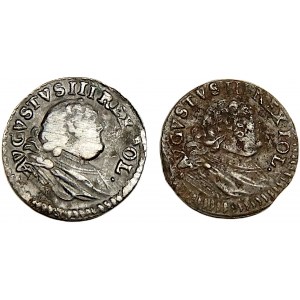 August III Sas, szelągi 1753 B i D