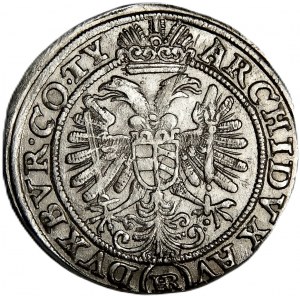 Śląsk, Ferdynand II, 3 krajcary 1627 HR, Wrocław, data pod popiersiem