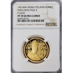 100000 złotych 1991, Jan Paweł II, Ołtarz, lustrzanka