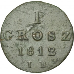 Herzogtum Warschau, 1 Grosz 1812 IB