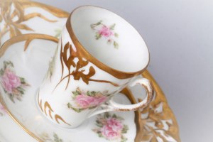 Frühstücksset, Rosenthal, Modell Iris, um 1900.