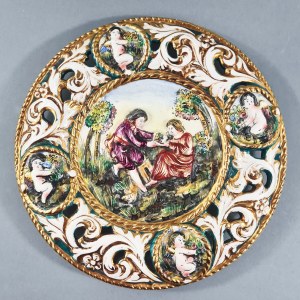 Plate, Capodimonte imitation