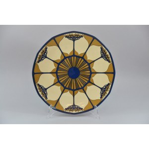 Large plate, Germany, Mettlach, Villeroy&amp;Boch, circa 1916.