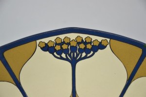 Large plate, Germany, Mettlach, Villeroy&Boch, circa 1916.