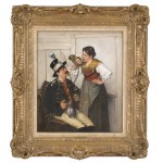 Ernst Emmanuel Müller (1844 Stoccarda - 1915 Monaco), Postiglione con donna