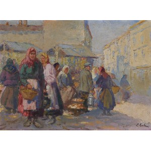 Erno Erb (1878 or 1890 Lviv - 1943 there), At the marketplace