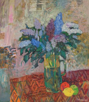 Jan Szancenbach (1928 Krakow - 1998 there), Still life with lilacs