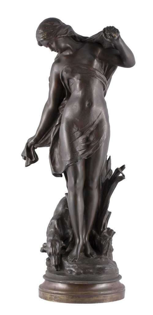 Mathurin Moreau (1822-1912), Figura „Diana z psem”, XIX/XX w.