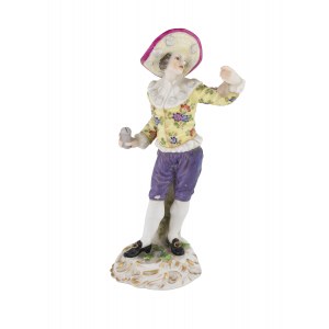 Figurine Young man with purse.