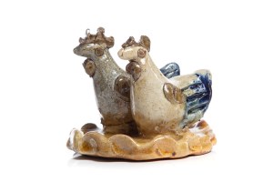 Galline ovaiole, ceramica popolare