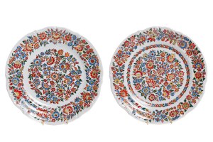 Dva dekoratívne taniere, Cepelia Opolska, 1977