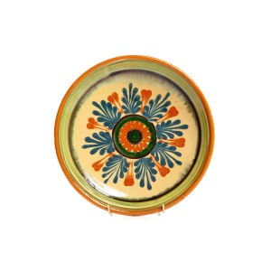 Dekoratívny tanier, družstvo ľudového a umeleckého priemyslu Kamionka