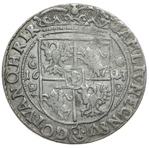 Zygmunt III Waza, ort 1623, Bydgoszcz, PRV:M+, bardzo rzadkie ozdobniki (R6)
