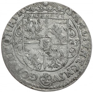 Zygmunt III Waza, ort 1623, Bydgoszcz, PRVS.M+, gwiazdki u podstawy korony