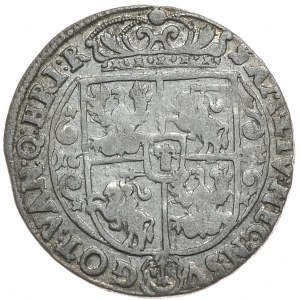 Zygmunt III Waza, ort 1623, Bydgoszcz, PRVS.M+, krzyżyki na końcach spiral, (R2)