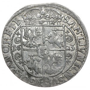 Zygmunt III Waza, ort 1623, Bydgoszcz PRVS:M+, rzadkie ozdobniki (R1)