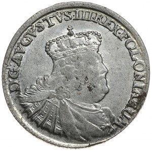 August III, ort 1756 EC, Lipsk, mniejsze popiersie