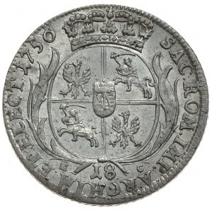 August III, ort 1756 EC, Lipsk, mniejsze popiersie