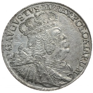 August III, ort 1756 EC, Lipsk, szerokie popiersie