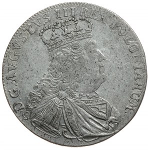 August III, tymf 1753, Lipsk, litera S pod popiersiem (R4)
