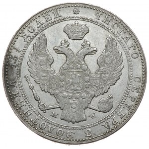 Zabór rosyjski, Mikołaj I, 3/4 rubla 5 złotych 1837 MW, Warszawa