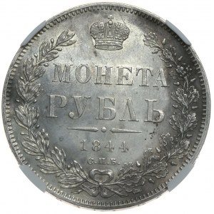 Mikołaj I, rubel 1844 СПБ КБ, Petersburg