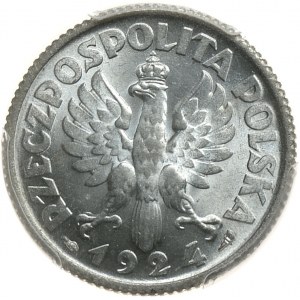 II Rzeczpospolita, 1 złoty 1924, Paryż, zaniżona nota