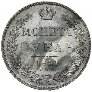 Mikołaj I, rubel 1841 СПБ НГ, Petersburg