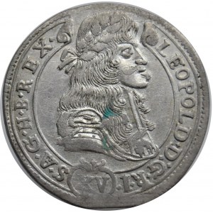 Węgry, Leopold I 1658-1705, 15 krajcarów 1685 KB, Krzemnica