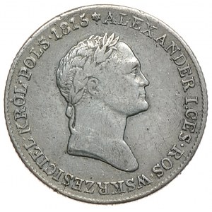 Królestwo Kongresowe, Mikołaj I, 1 złoty 1827 IB, Warszawa, rzadki rocznik